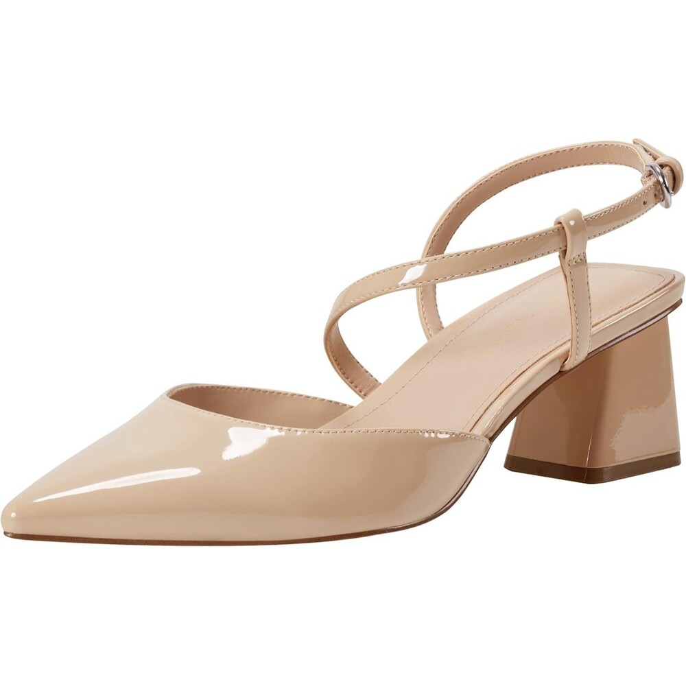 Marc Fisher Women's Loya Pump Light Natural Patent Size 5